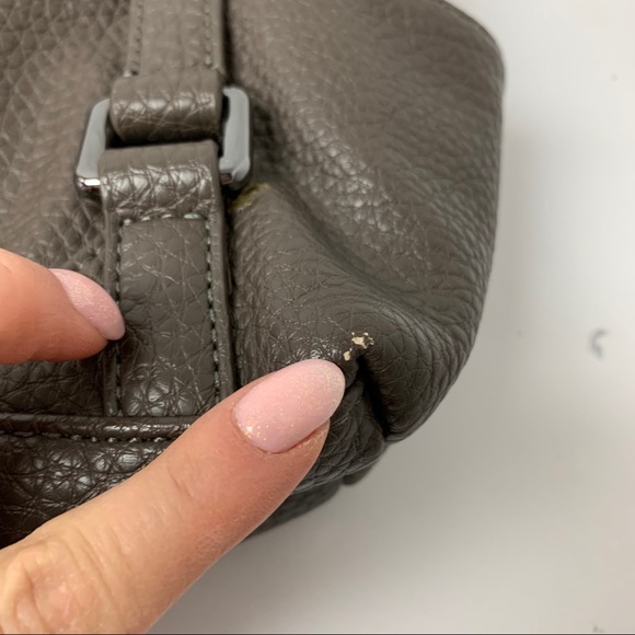 A\X Armani Exchange Gray faux leather satchel bag - Picture 8 of 11